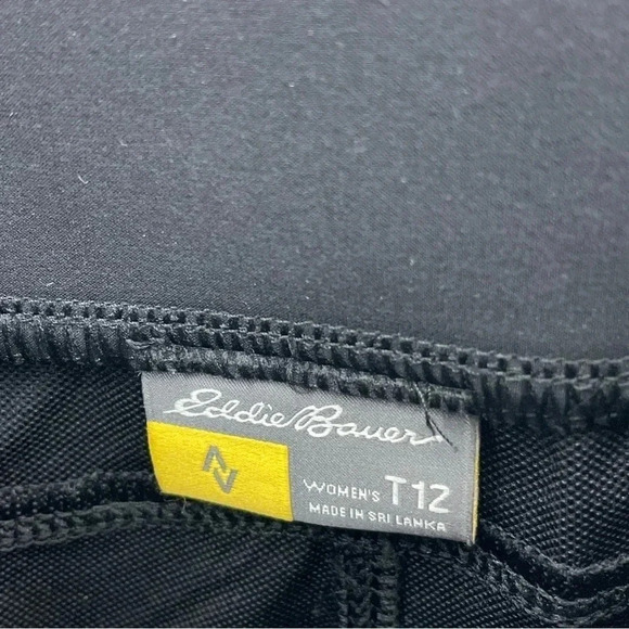 Eddie Bauer Womens Size T12 Black activewear pants 2169 - Picture 6 of 11